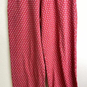 Roller Rabbit Womens Pajama Pants XS Red Hearts Pink Pull On Elastic Lounge Soft thumbnail 4