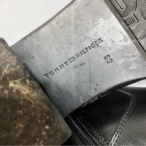 Tommy Hilfiger gold buckle Parson‎ boots black leather size 39 thumbnail 10