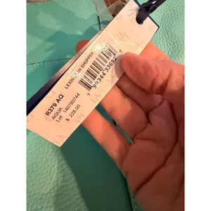 Dooney & Bourke Womens Tote Bag Large Aqua Pebbled Leather Lexington Shopper NWT thumbnail 5