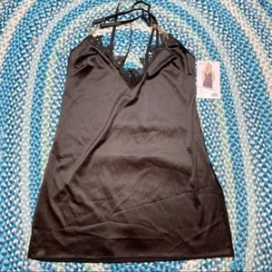Nordstrom Black Satin‎ Chemise thumbnail 3