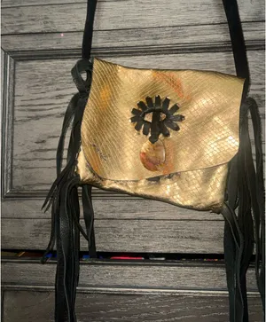 Handmade purse Gold thumbnail 2