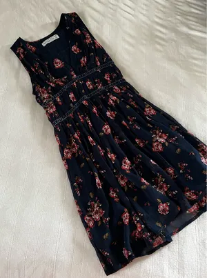 Abercrombie Dress Navy Mini Floral thumbnail 3