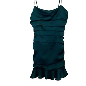 Hello Molly Mission Accomplished Green ruffle ruched mini Party dress thumbnail 7
