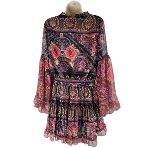 MISA Los Angelos Elisabetta Mini Dress Flora Valentina Print Size S thumbnail 6