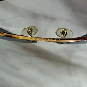 Vintage Ray Ban Gold Tone Metal Grey Polarized Aviator Sunglasses thumbnail 6