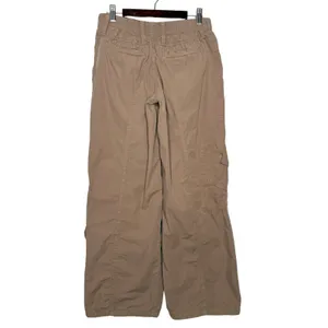 BDG Urban Outfitters S Wide Leg Y2K Baggy Cargo Pants Low Rise Pockets Khaki thumbnail 4