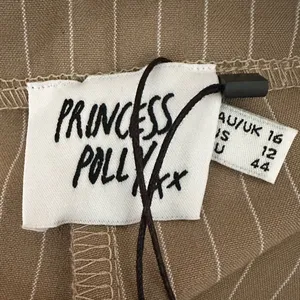 Princess Polly Titius Pants Beige Petite Size 12 thumbnail 7