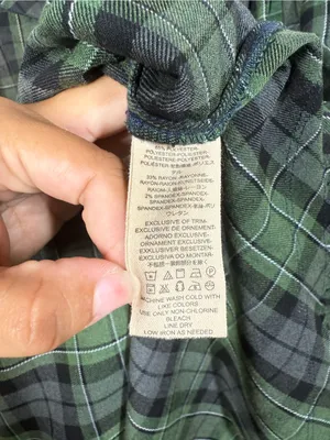 Free people Plaid Flannel Shirt Size Large thumbnail 6