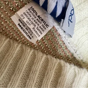 Vintage VTG Bay Point Threads Pumpkin Fall Knit 100% Acrylic Sweater M Medium thumbnail 9