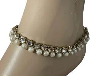 Vinthae RJ Signed Pearl Anklet Gold thumbnail 1