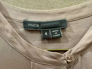 Vince Ballet Pink Silk Button Down Blouse thumbnail 2