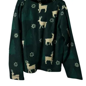 Northcrest Women Size‎ Large Polyester Button Down Fleece Christmas Holiday VTG thumbnail 2