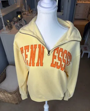 Light Yellow Tennessee Quarter Zip Size XS thumbnail 1