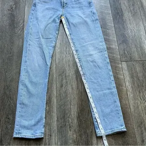 Agolde Vintage Wash Toni Jeans 24 High Rise Light Blue Designer Denim thumbnail 13