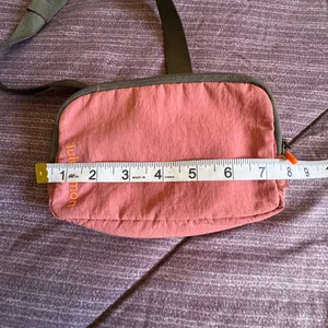 lululemon athletica Pink Kids Belt Bag with Olive Strap thumbnail 7