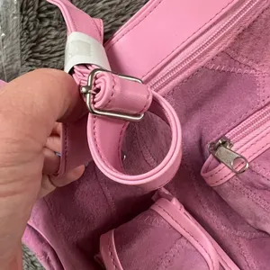 New Retro Pink Suede‎ Haband Purse with Pocket - NWT thumbnail 7
