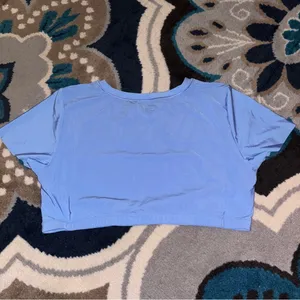 Aerie Smoothez Blue Crop Top thumbnail 2