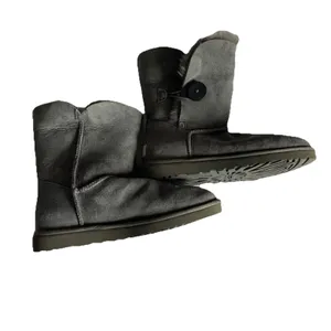 UGG Australia Bailey Button Grey Sheepskin Winter Boots 5803 Women's Size 8 thumbnail 11