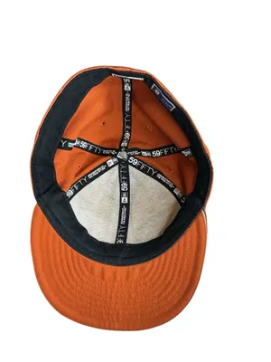 New Era 59FIFTY Texas Longhorns Fitted Hat Size 8 Burnt Orange White Longhorn thumbnail 3