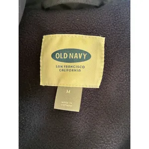 Old Navy blue fleece lined puffer vest Medium cozy outdoor thumbnail 4