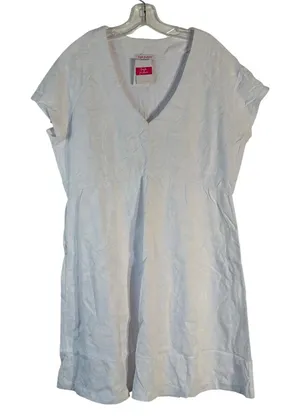 Fresh‎ Produce Breezy Flower Stroll Dress White Cotton Floral XXL 21662 NEW thumbnail 1