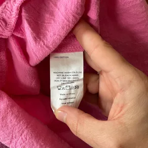 Luukse Bright Pink Tiered Babydoll Dress Puff Sleeve Cottagecore XL💛 thumbnail 9