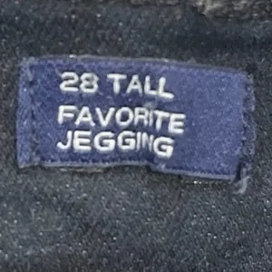 Gap Denim Jegging Indigo Blue High Rise Pants SZ 28 Tall Ankle Tied Bow thumbnail 6