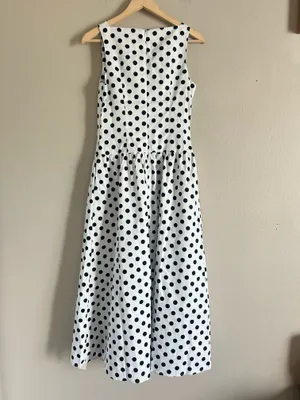 Commence black and White Polka Dot MAXI Dress – Size Small NWT #classic thumbnail 5