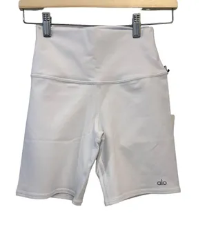 Alo 7" HIGH-WAIST BIKER SHORT White Size XS NWT thumbnail 4