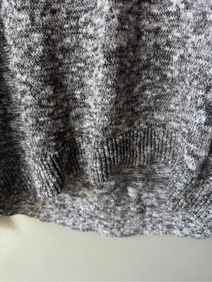 American Eagle Medium Marled Knit Boat Neck Sweater Gray Long Sleeve thumbnail 2