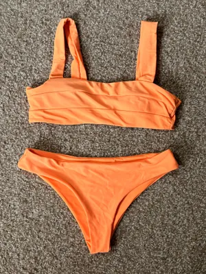 Zaful Neon Orange Bikini Set thumbnail 1