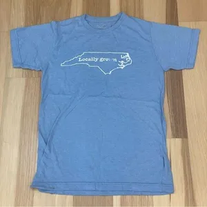‘Locally grown’ Sz S Shirt NC blue North Carolina thumbnail 1