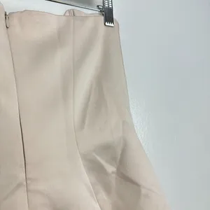 HOUSE OF CB Ariella Satin Crystal Embellished Bow Dress in Ivory Size Small thumbnail 10