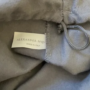 Alexander McQueen Gray Drawstring Dust Bag Sleeper Cover 16.5"x15.5" thumbnail 3