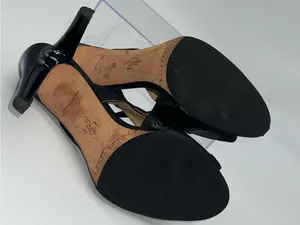 Cole Haan Women's Strappy High Heel Black Leather, Patent and Suede Sandals-Sz 9 thumbnail 6