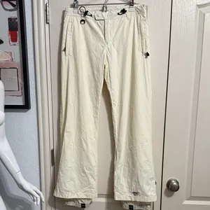Roxy Y2K Retro Style Cream Snow Bunny Ski Winter Pants Gorp Granola Winter thumbnail 2
