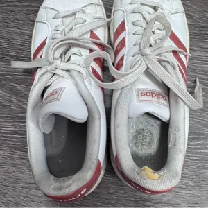 Adidas White Sneakers w/Pink Stripes thumbnail 12