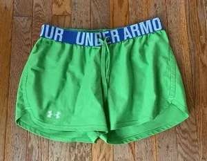 green blue and white under Armour athletic shorts thumbnail 1
