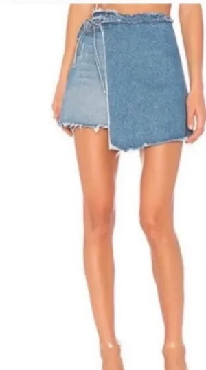 GRLFRND Denim Wrap Skirt thumbnail 2