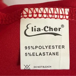 NWT‎ Elia - Cher Knee Length Dress Cross Back Red Size 8-10 Zip Up Back thumbnail 9