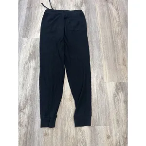 Alo Yoga Muse Ribbed Sweatpants Black Joggers Size Small thumbnail 4