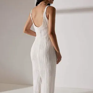RIHOAS the water ripple textured white backless midi dress 22 thumbnail 3