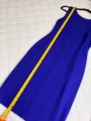 Lulus Cobalt Blue Bodycon Midi Dress Open Back Sleeveless Cocktail Party Office M thumbnail 7