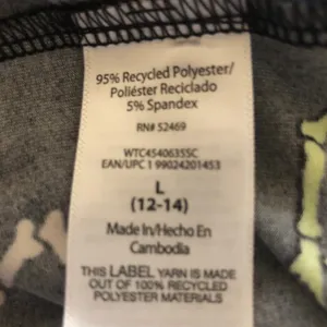 WAY TO CELEBRATE Womens PJ Shorts Set Size Large 12-14 Skeleton theme Black New thumbnail 7