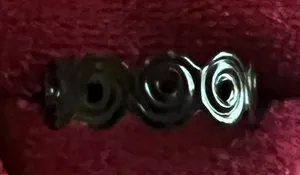 & Other Stories Women’s Stainless Steel Black Polished Finish Adjustable Ring Size 6-9 thumbnail 1