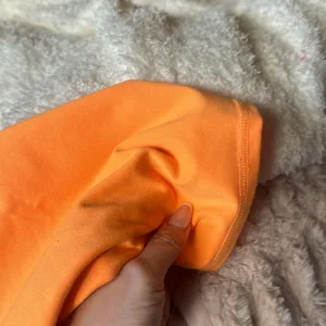 Alo Bright Orange Biker Shorts thumbnail 4