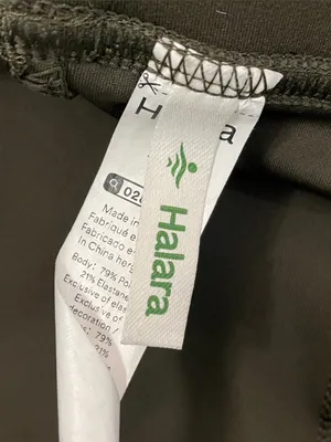 HALARA Olive Green Flare Pull On Pants thumbnail 4