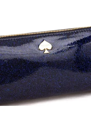 Kate Spade Glitter Bug Mattie Cosmetic Bag Navy Blue Sparkle NWT thumbnail 11