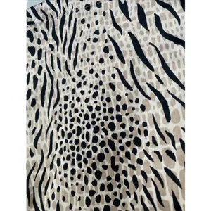 Nordstrom Mixed Animal Print Button Down Shirt Womens Size S Tan Black Leopard thumbnail 4
