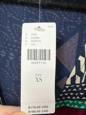 NWT Anthropologie Porridge Multi Color Abstract Patch Work Wrap Maxi Dress XS‎ thumbnail 6